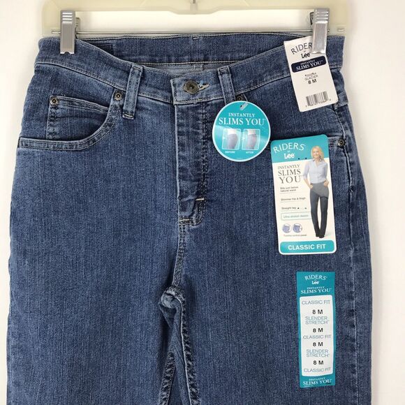 Riders By Lee Jeans Womens Size 8 Medium Slender Stretch Classic Fit Mid Rise - Picture 5 of 10
